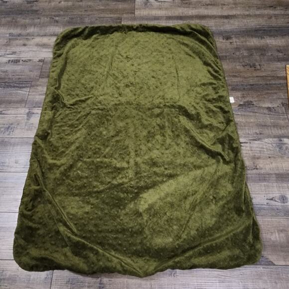 Car Seat Cover Canopy Green Camoflage Minky Gently Used 2284 - Picture 6 of 6